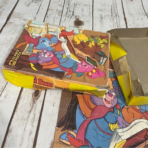 Vintage 1985 Walt Disney Gummi‎ Bears 65 Piece Jigsaw Puzzle Golden Complete - Picture 9 of 9
